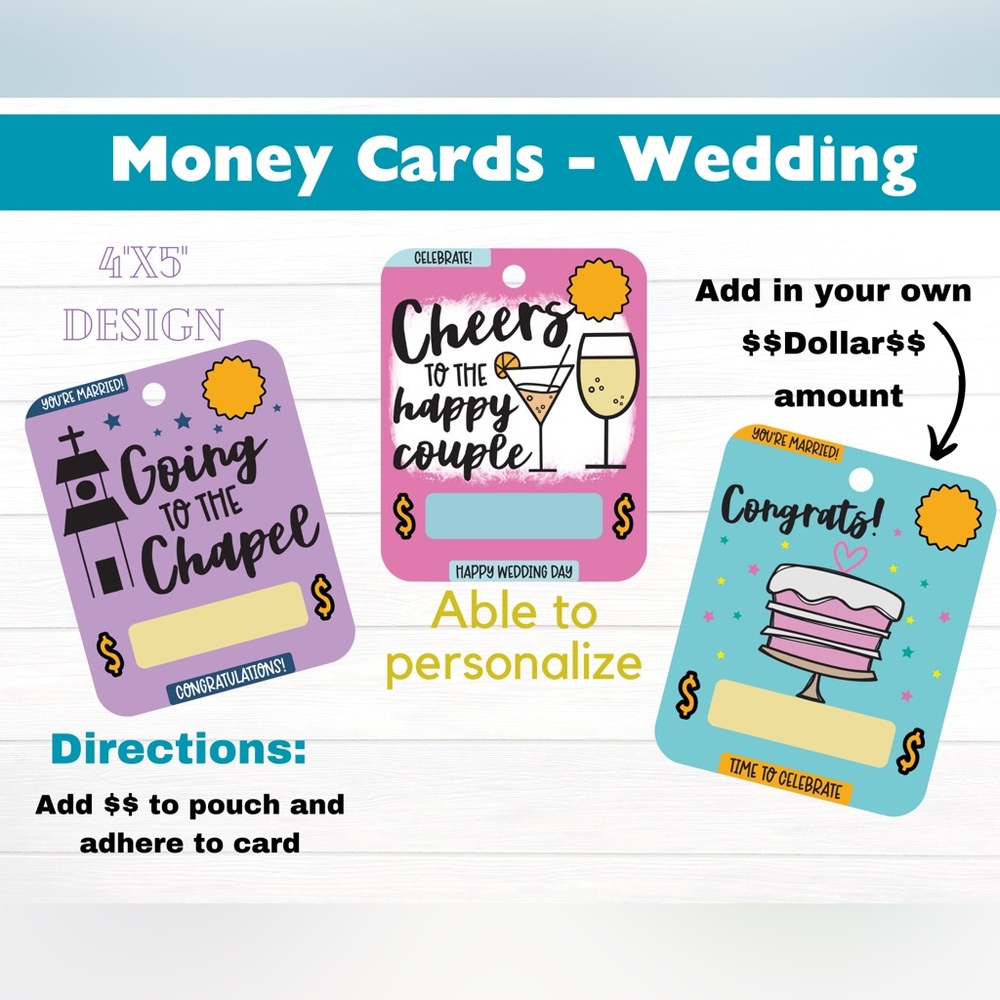 3 for $12 ALL OCCASIONS Money Cards (Self-Adhesive) ALL OCCASIONS - Picture 6 of 16